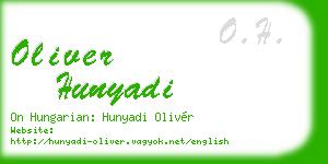 oliver hunyadi business card